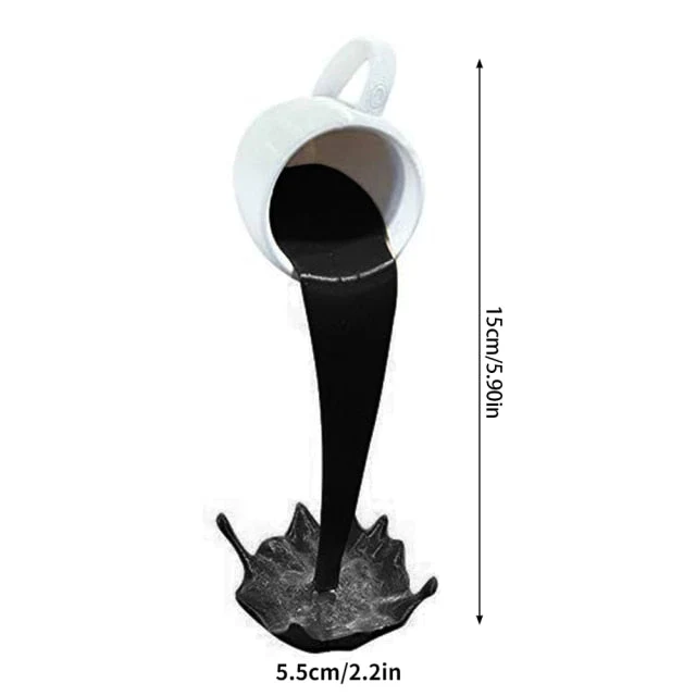 Floating Coffee Cup Art Sculpture - Image 5