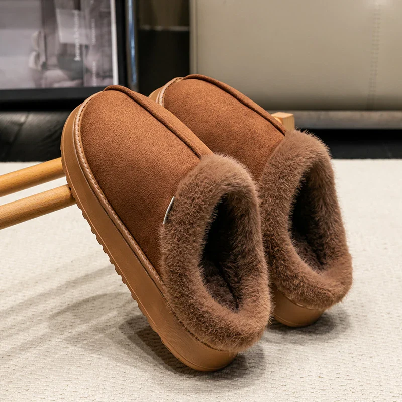 Thick Supportive Sole Lightweight Consistent Temperature Insulation Unisex Winter Slippers