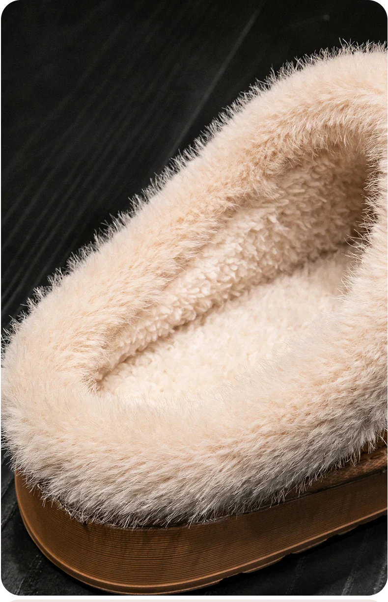 Thick Supportive Sole Lightweight Consistent Temperature Insulation Unisex Winter Slippers - Image 11