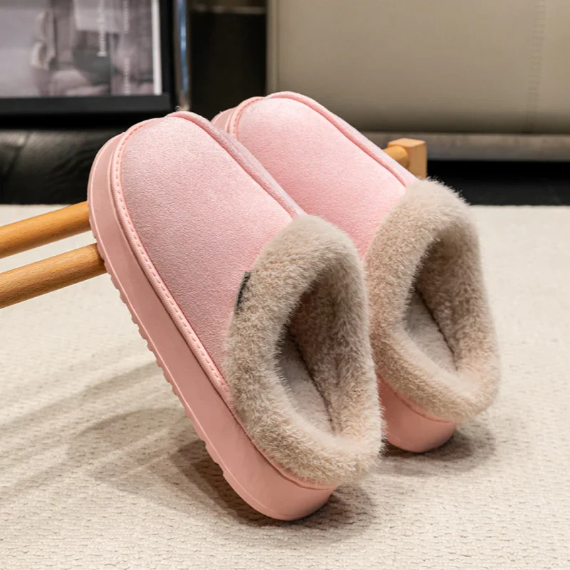 Thick Supportive Sole Lightweight Consistent Temperature Insulation Unisex Winter Slippers - Image 23