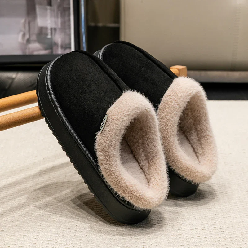 Thick Supportive Sole Lightweight Consistent Temperature Insulation Unisex Winter Slippers - Image 24