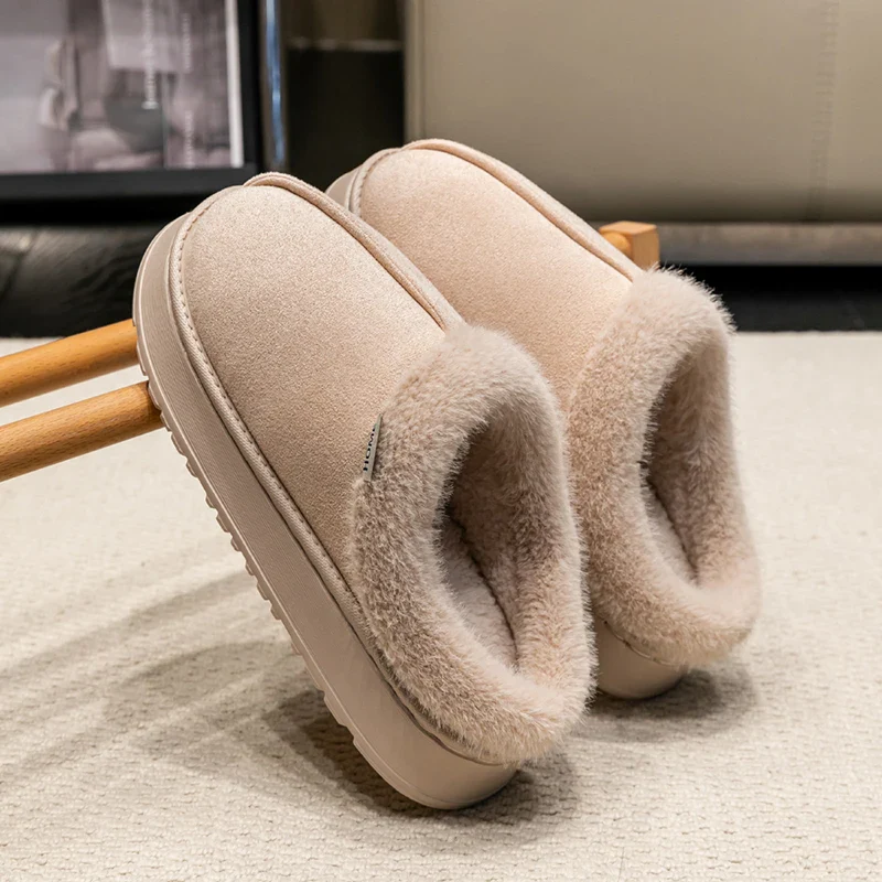 Thick Supportive Sole Lightweight Consistent Temperature Insulation Unisex Winter Slippers - Image 25