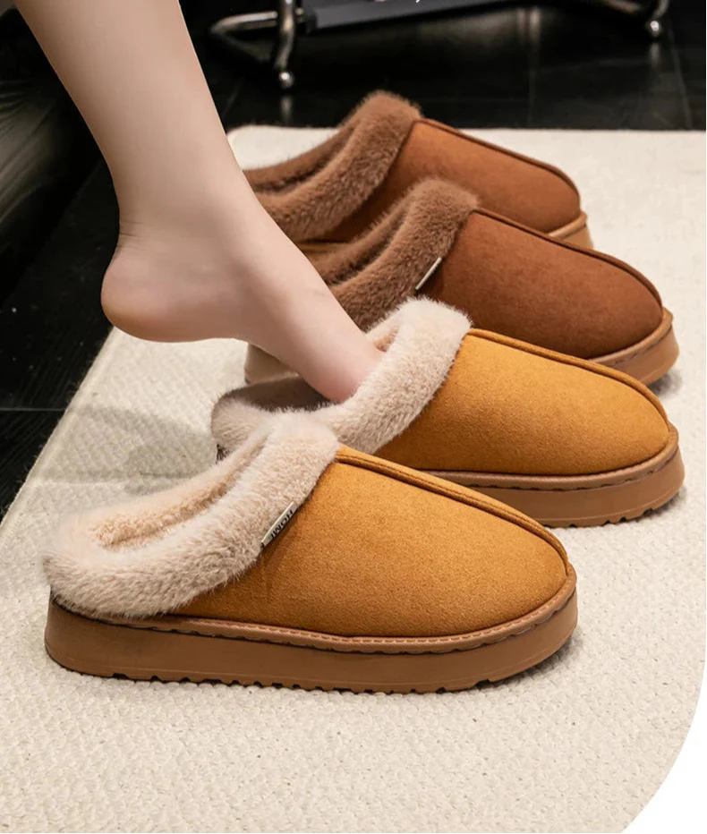 Thick Supportive Sole Lightweight Consistent Temperature Insulation Unisex Winter Slippers - Image 26