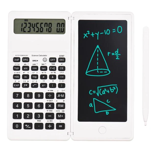 Foldable Dual Powered Calculator with 6.5Inch LCD Writing Tablet - Image 6