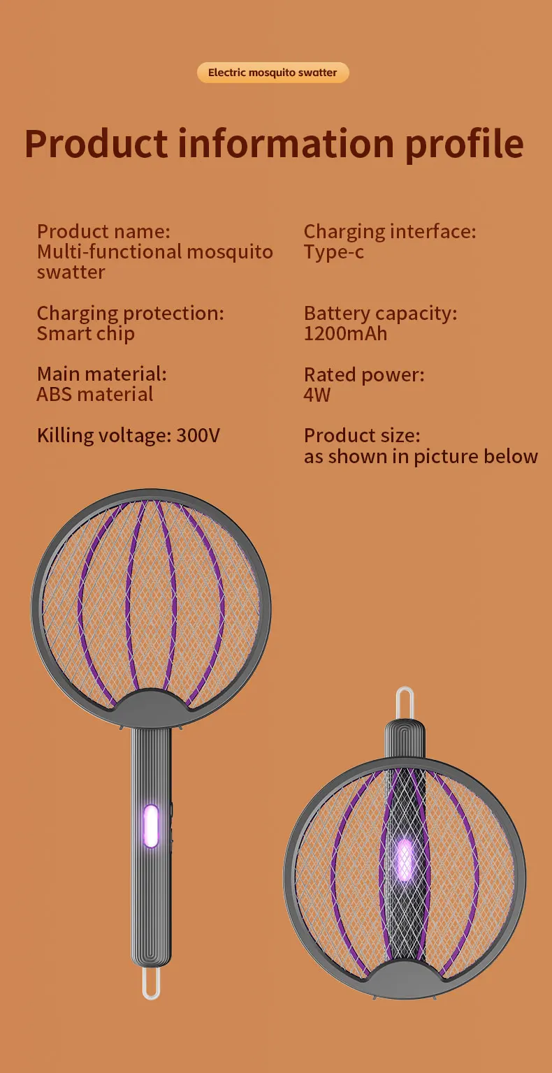 UV Attract 3-in-1 (Handheld / Stand / Wall-Mount) Rechargeable Mosquito Swatter - Image 19