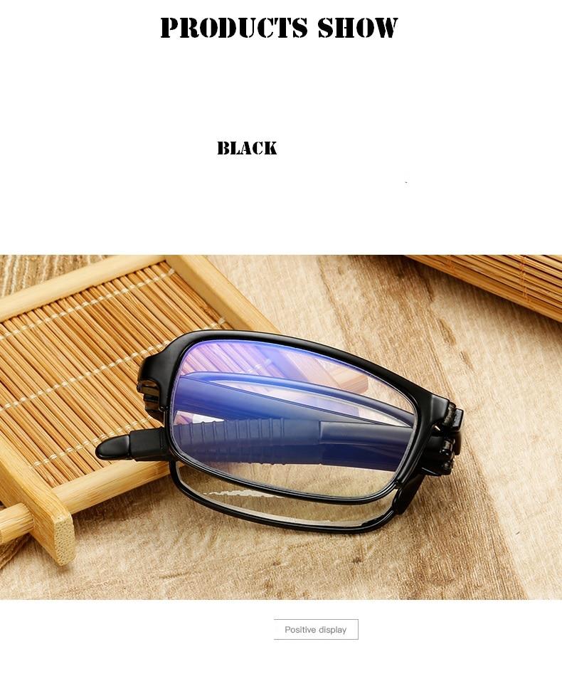 Foldable Unisex Reading Glasses With Case - Image 4