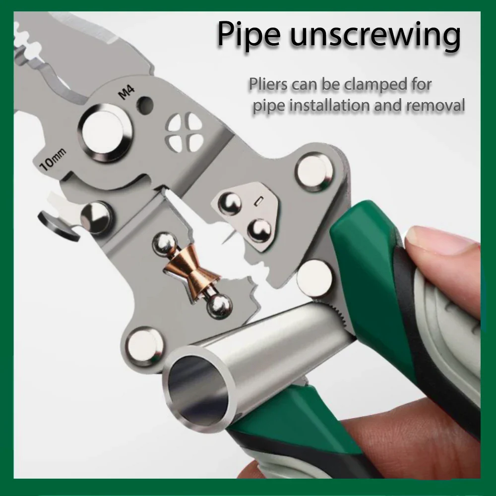 SmartFold Foldable Multi-Function Pulley Design Wire Stripper and Crimper - Image 6