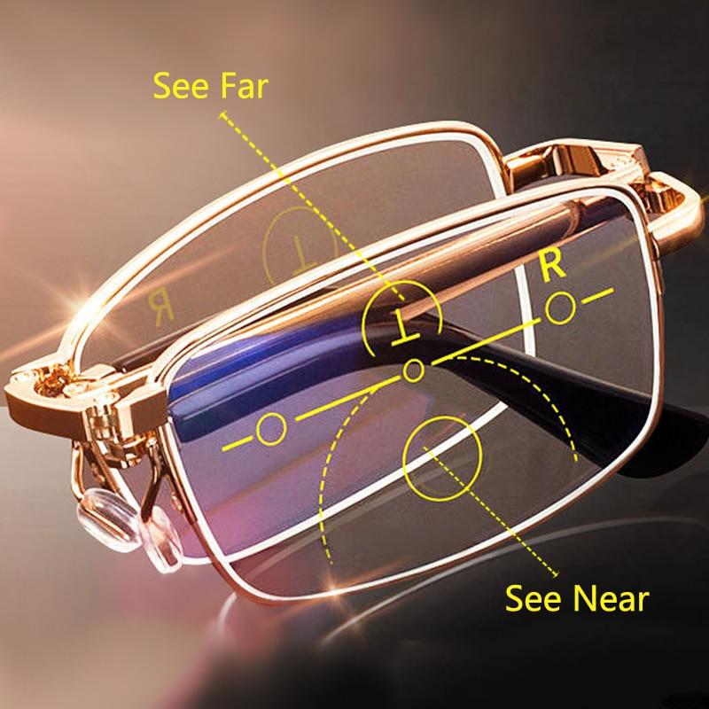 Folding Anti Blue Ray Presbyopic Reading Glasses - Image 9