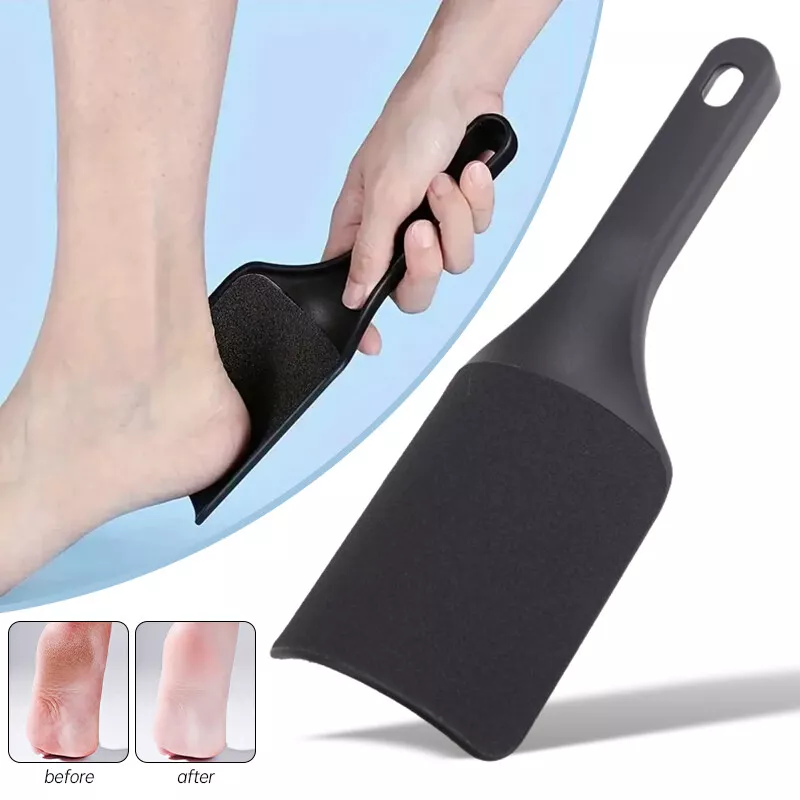 Double-Sided (Thick and Fine Grits) Design Ergonomic Foot File & Callus Remover
