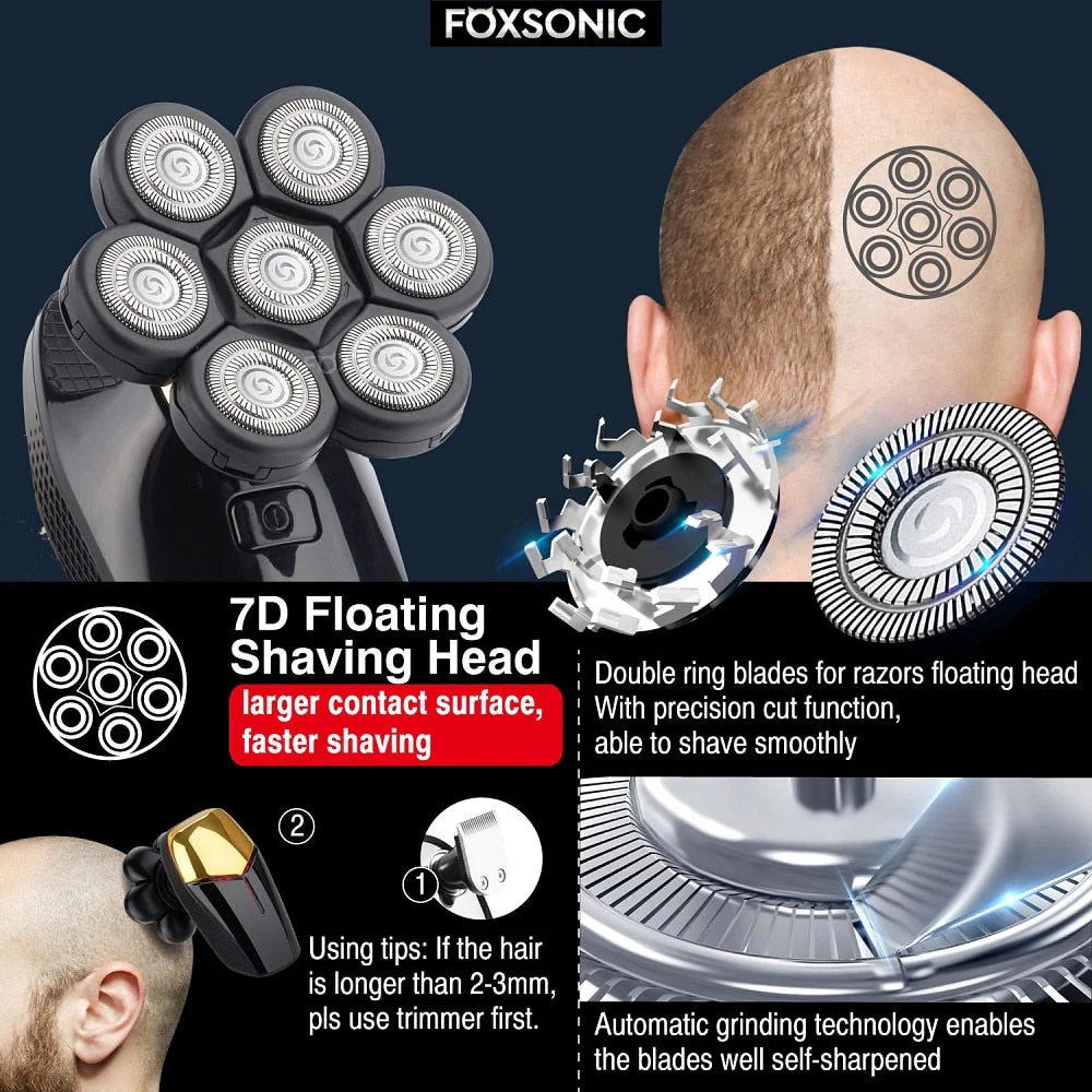 FOXSONIC™ Multifunctional 7 Blades Shaver - Image 14
