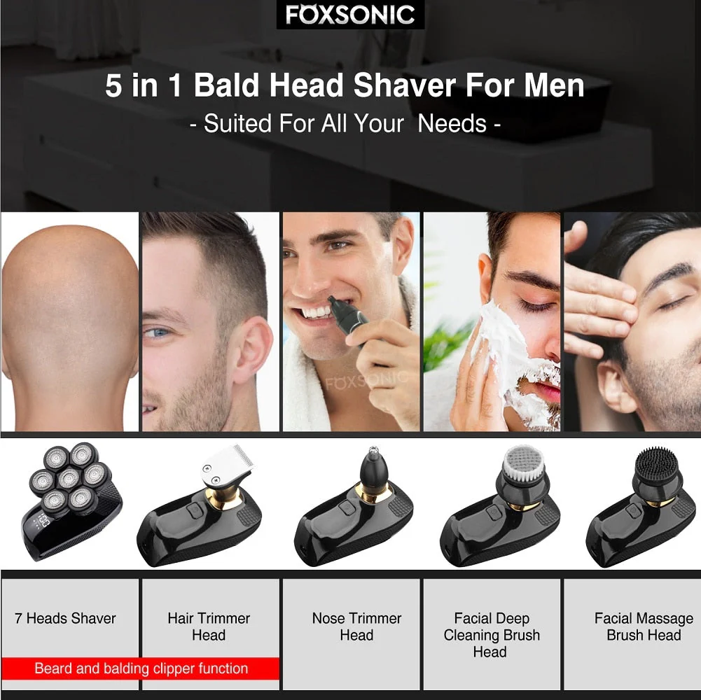 FOXSONIC™ Multifunctional 7 Blades Shaver - Image 15