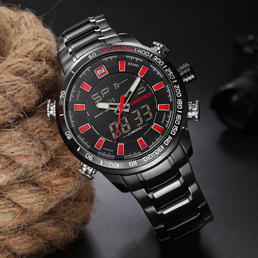 M109 -FULL STEEL TACTICAL WRIST WATCH - Image 2