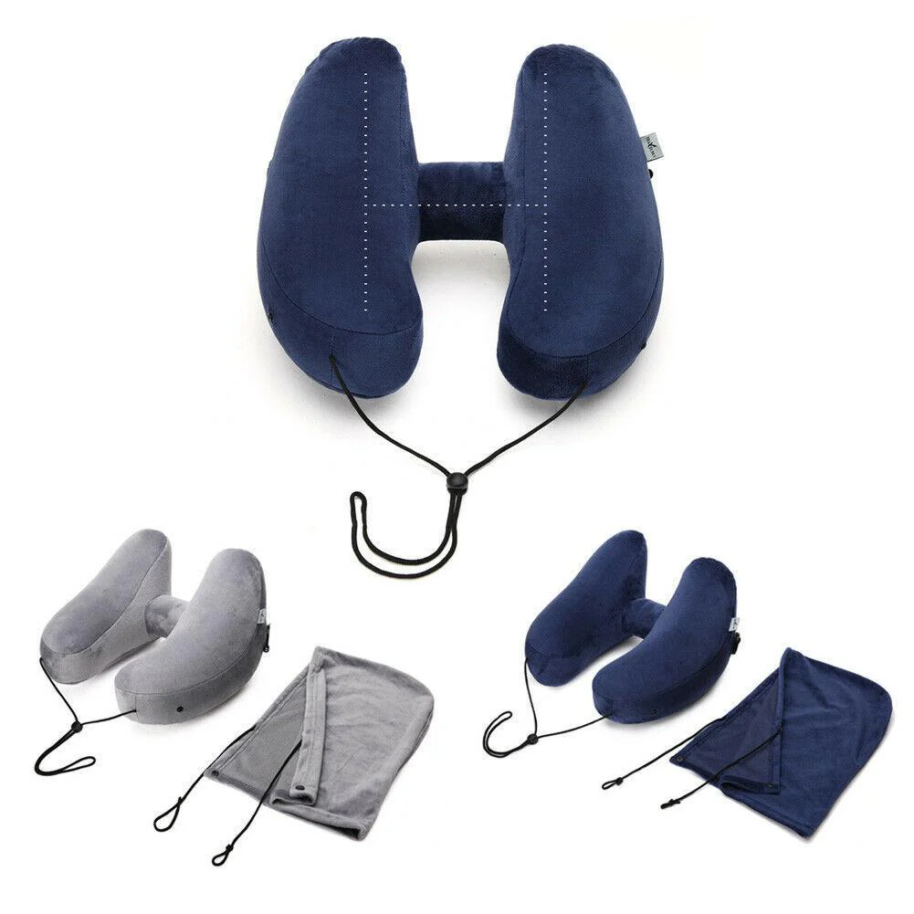 TotalSupport™ Inflatable H-Shape Travel Pillow - Image 7