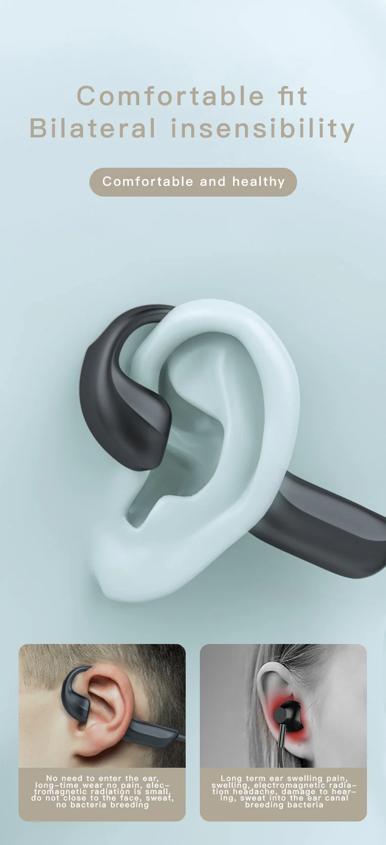 G100™ Surround Sound Bone Conduction Bluetooth Earphones - Image 7