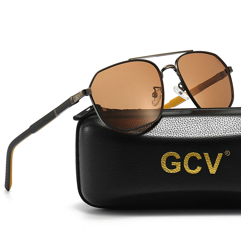 GCV™ Classic Pilot Square Polarized Sunglasses - Image 15