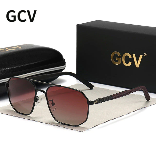 GCV™ Classic Pilot Square Polarized Sunglasses - Image 9