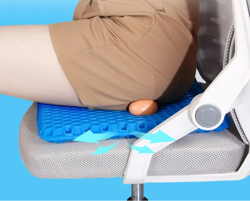 Ergonomic Shock-Absorbing Pressure Relief All-Day Comfort Gel Honeycomb Cushion - Image 7
