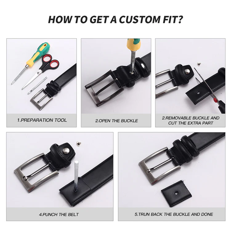Genuine Leather Luxury Belt for Men - Image 17