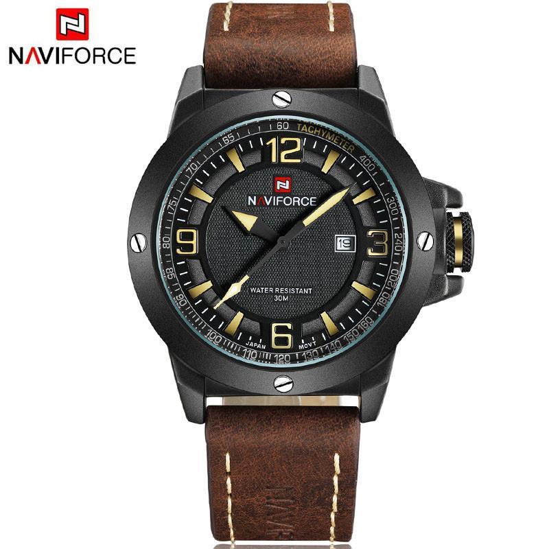 Genuine Leather Strap Army Watch (4 colors)
