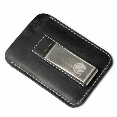 Genuine Leather Wallet with Money-Clip - Image 2