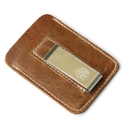 Genuine Leather Wallet with Money-Clip - Image 3