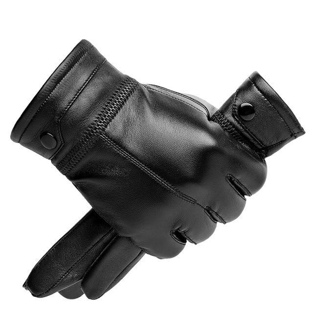 Genuine Leather Elegant Touch Screen Gloves - Image 4