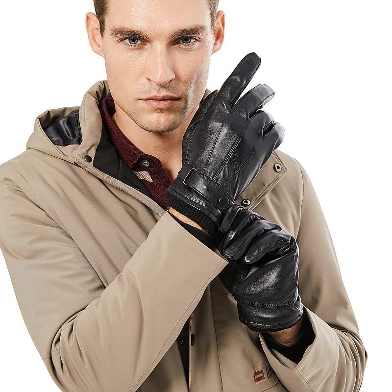 Genuine Leather Elegant Touch Screen Gloves - Image 5