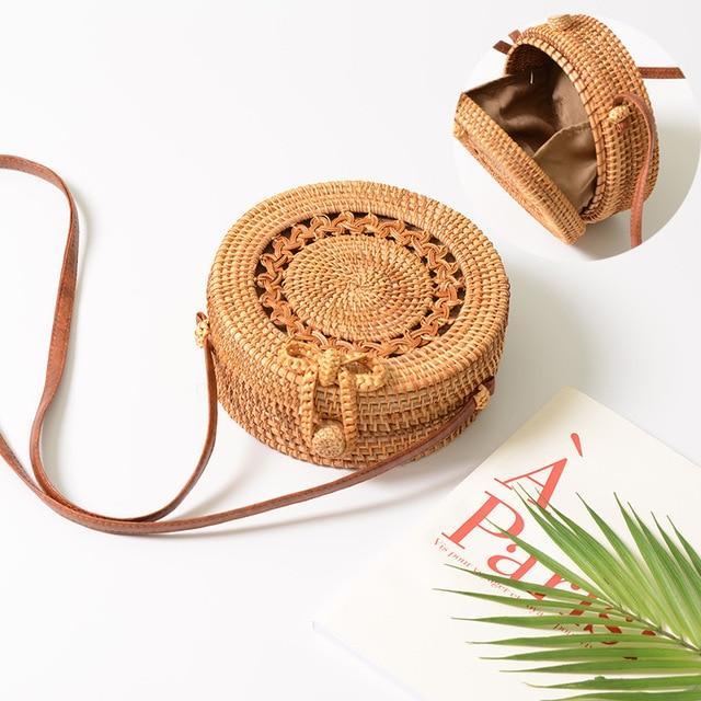 Tropical Hand-Woven Straw Purses - Image 10