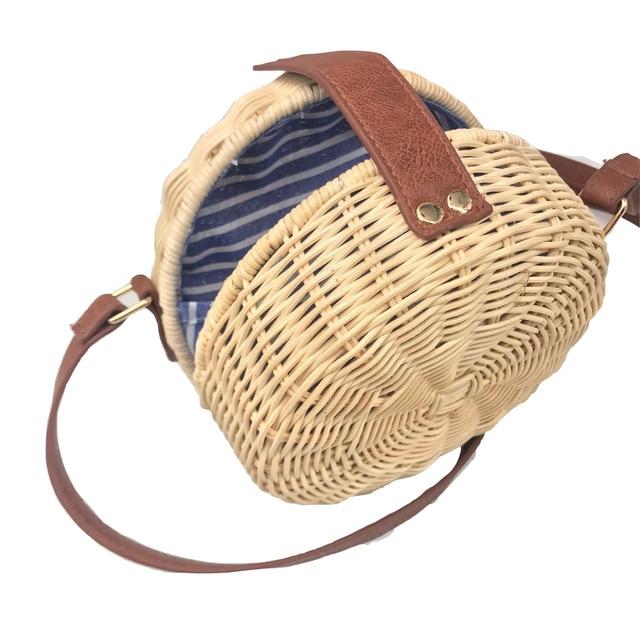 Tropical Hand-Woven Straw Purses - Image 11