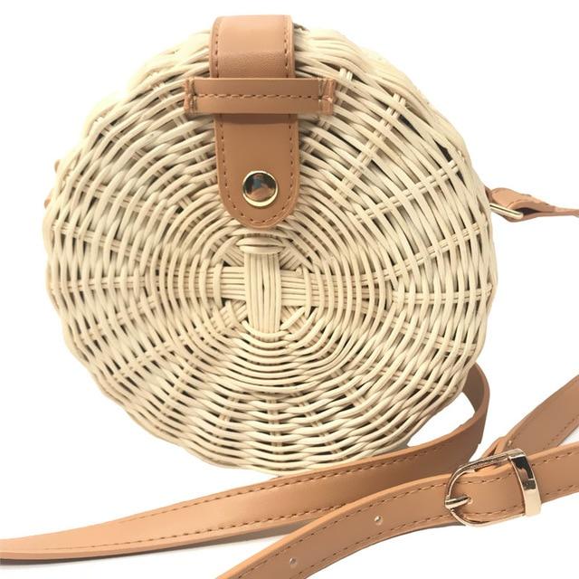 Tropical Hand-Woven Straw Purses - Image 3