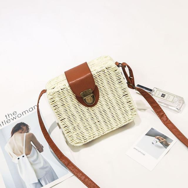 Tropical Hand-Woven Straw Purses - Image 4