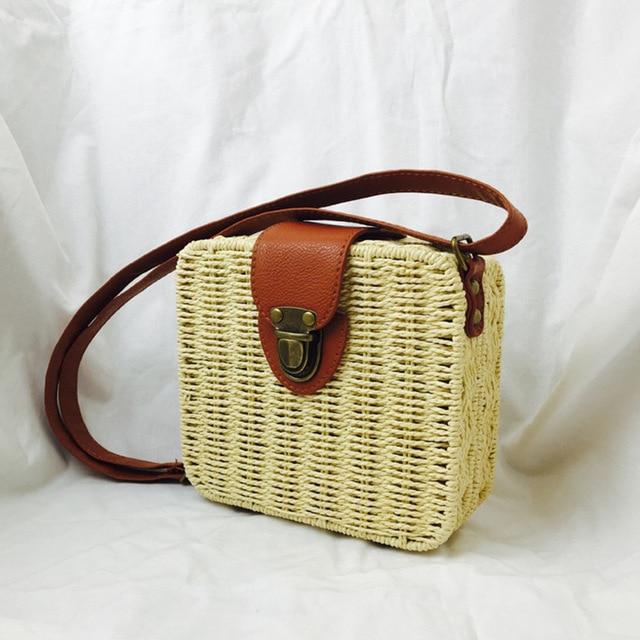 Tropical Hand-Woven Straw Purses - Image 7
