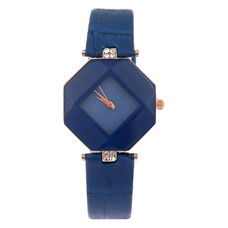 Glamorous Geometric Gem-Cut Women's Watch - Image 11