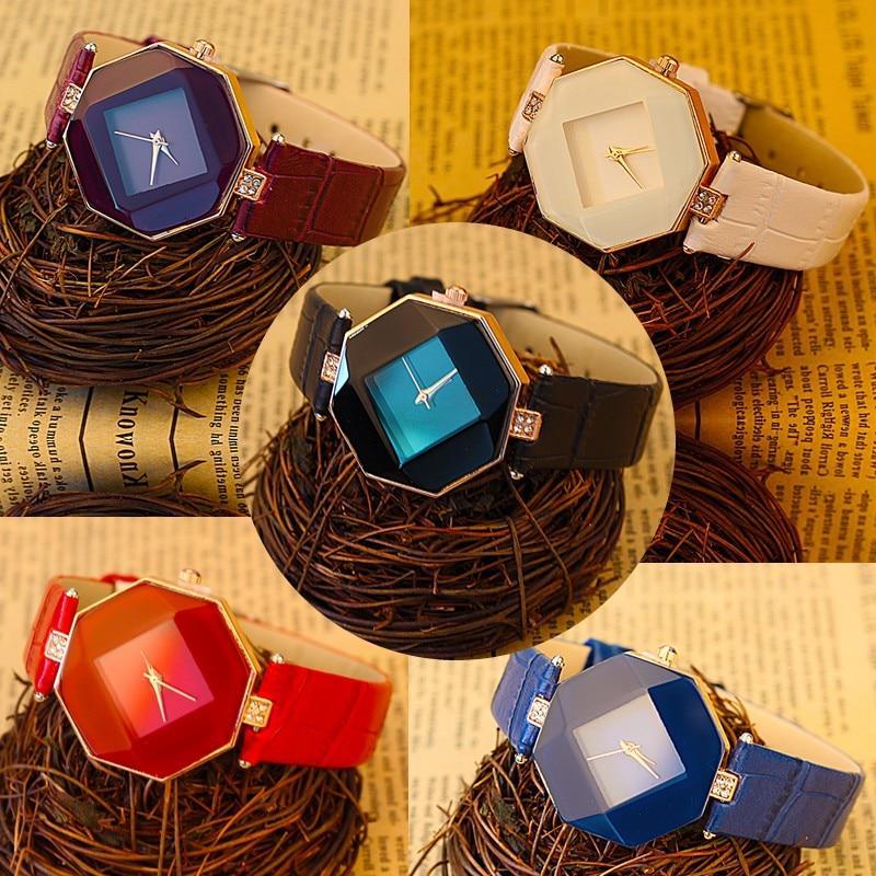 Glamorous Geometric Gem-Cut Women's Watch - Image 12