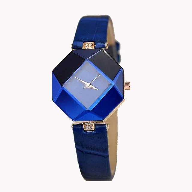 Glamorous Geometric Gem-Cut Women's Watch - Image 13
