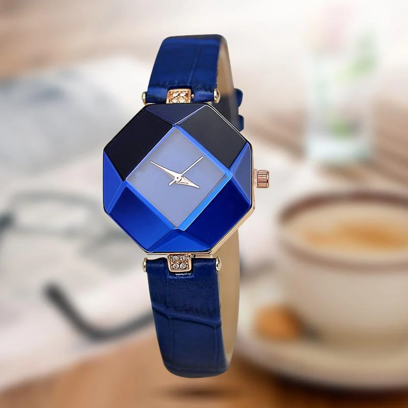 Glamorous Geometric Gem-Cut Women's Watch - Image 2