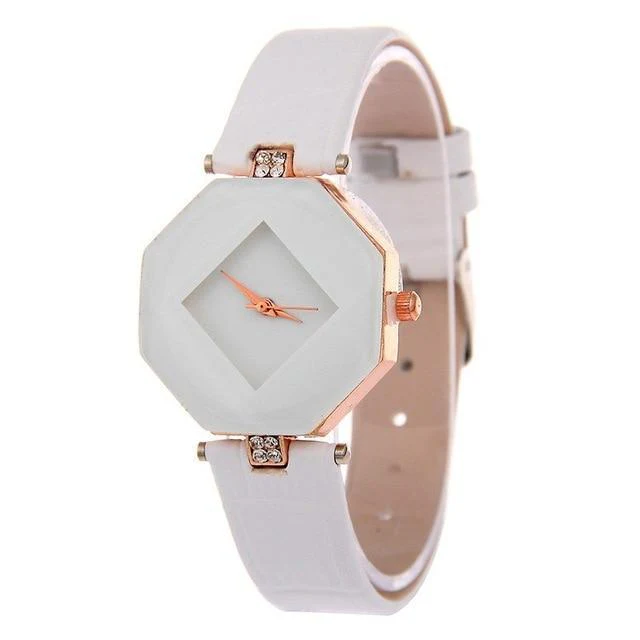 Glamorous Geometric Gem-Cut Women's Watch - Image 3