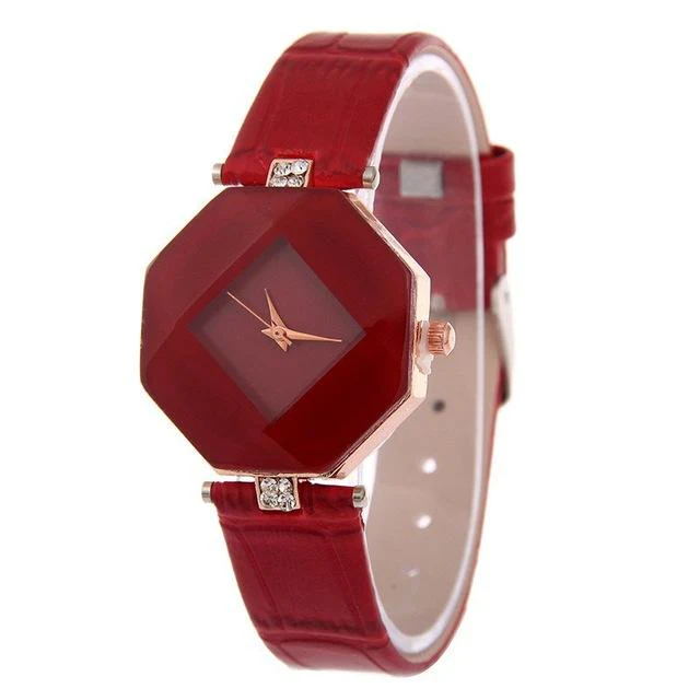 Glamorous Geometric Gem-Cut Women's Watch - Image 5