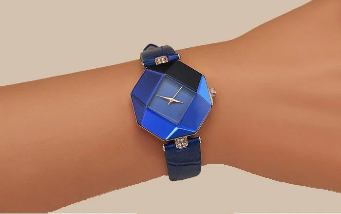 Glamorous Geometric Gem-Cut Women's Watch - Image 6