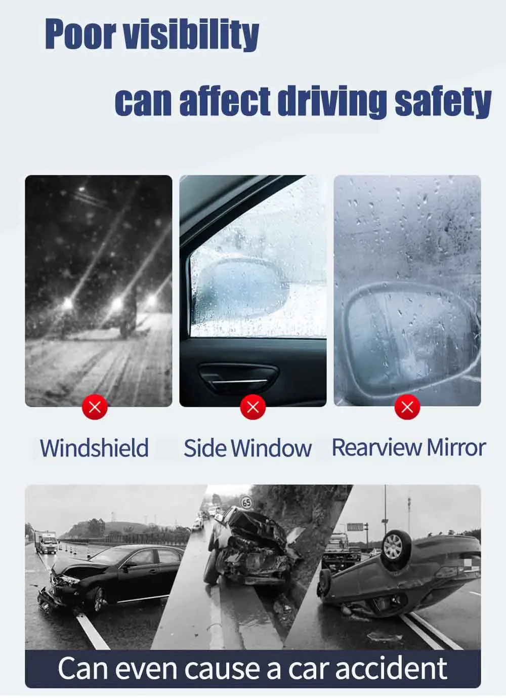 Clear Vision Hydrophobic Nano Rain & Fog Repellent Spray - Image 7