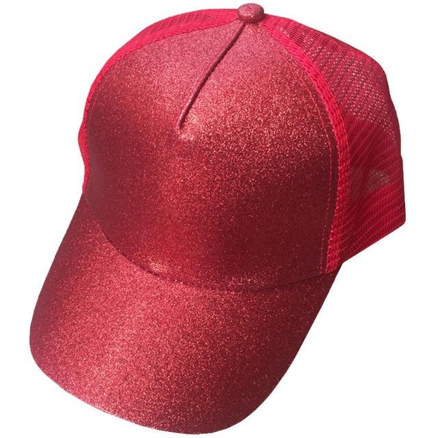Glitter and Plain Women's Mesh Ponytail Cap - Image 10