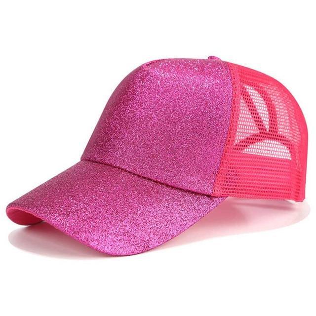 Glitter and Plain Women's Mesh Ponytail Cap - Image 11