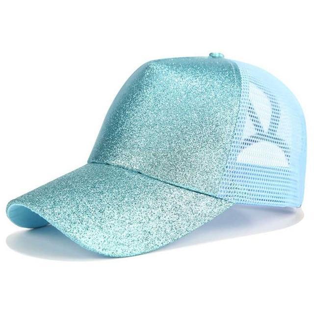 Glitter and Plain Women's Mesh Ponytail Cap - Image 4