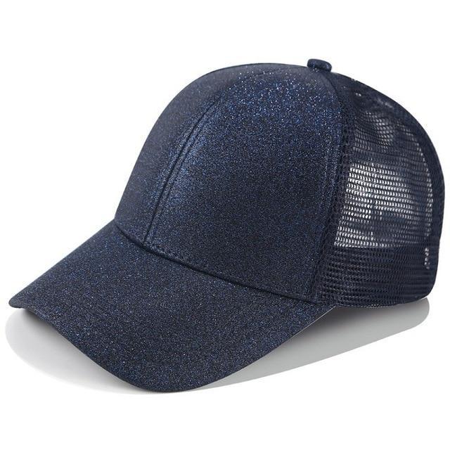 Glitter and Plain Women's Mesh Ponytail Cap - Image 8