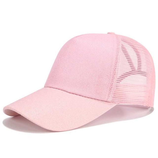 Glitter and Plain Women's Mesh Ponytail Cap - Image 9