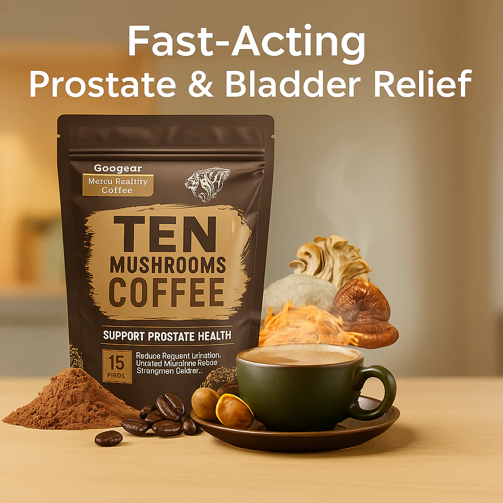 Googeer Men’s HealthyTen Mushrooms Coffee- Advanced Daily Support for Prostate Health - Image 11
