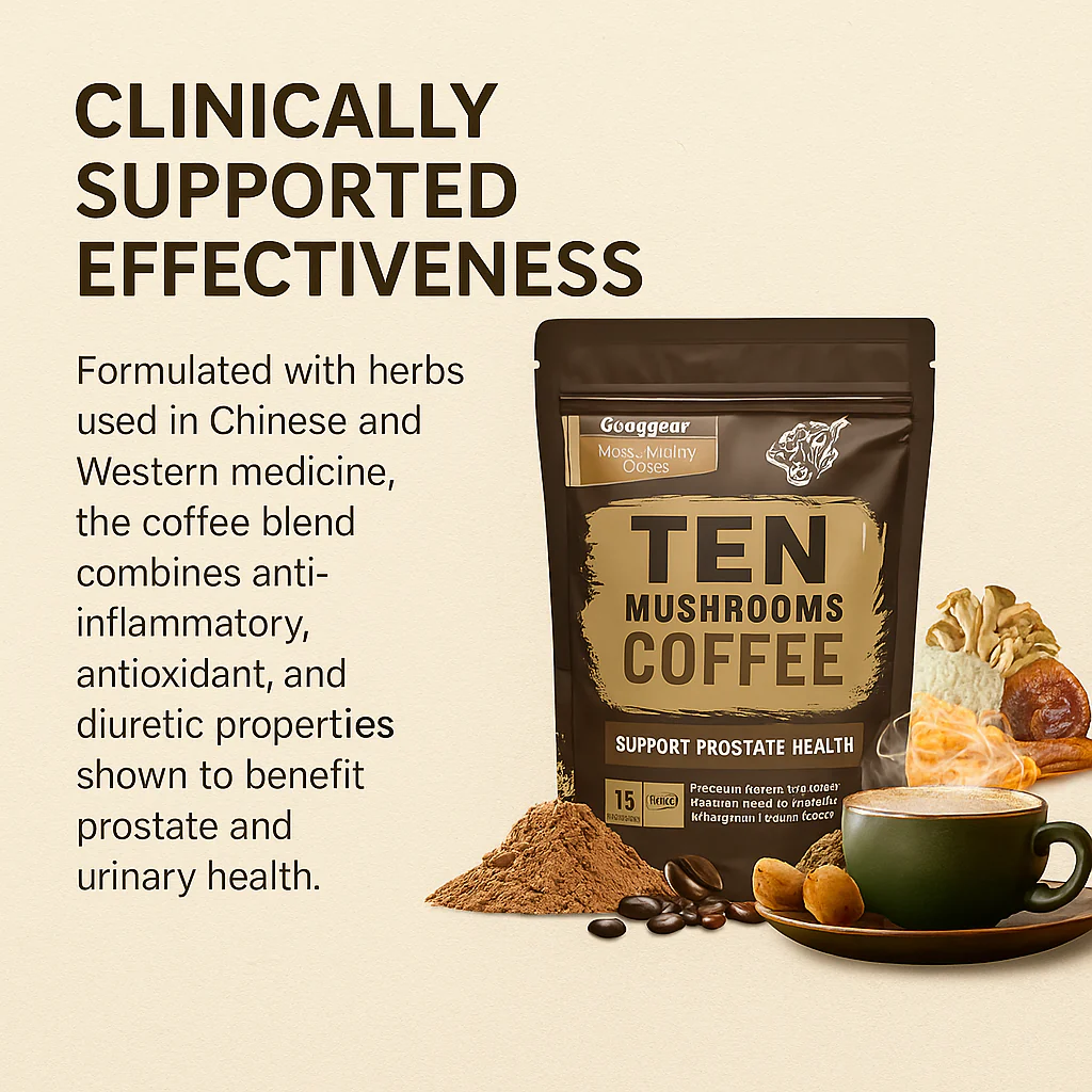Googeer Men’s HealthyTen Mushrooms Coffee- Advanced Daily Support for Prostate Health - Image 13