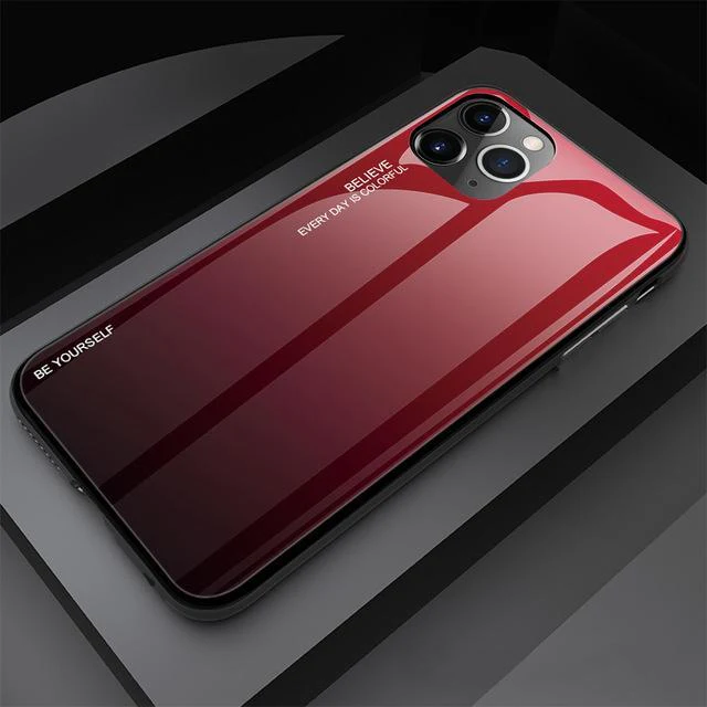 Gradient Tempered Glass Smartphone Case for iPhone & Samsung - Image 8