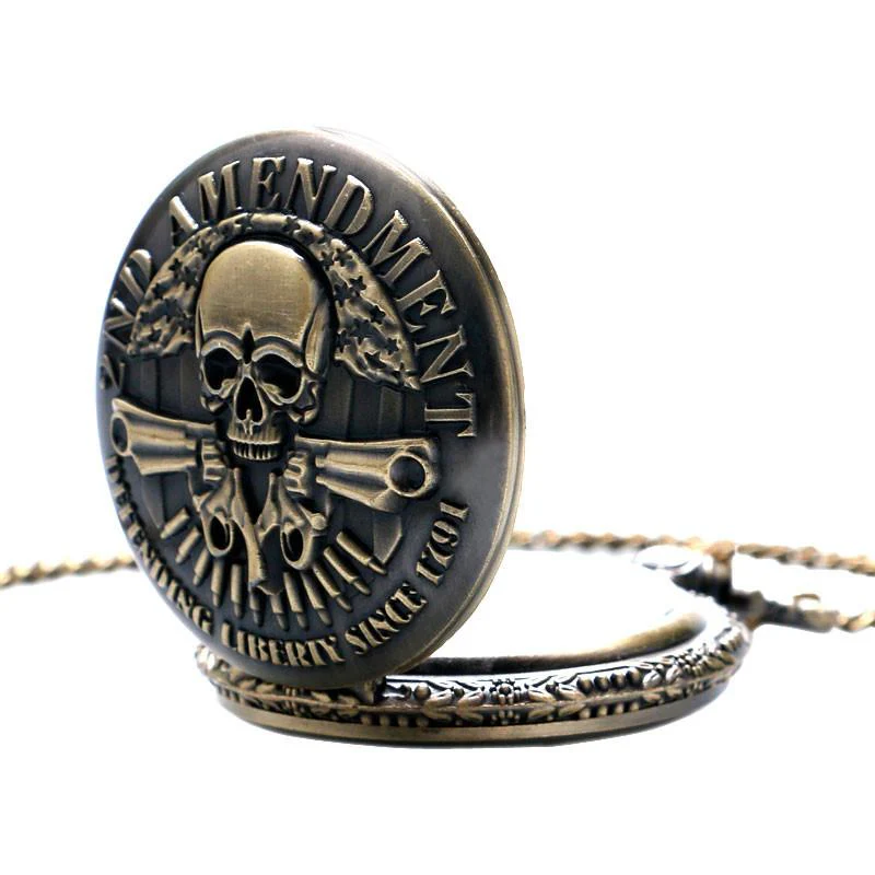 Guns Design "2ND AMENDMENT" Pocket Watch - Image 4