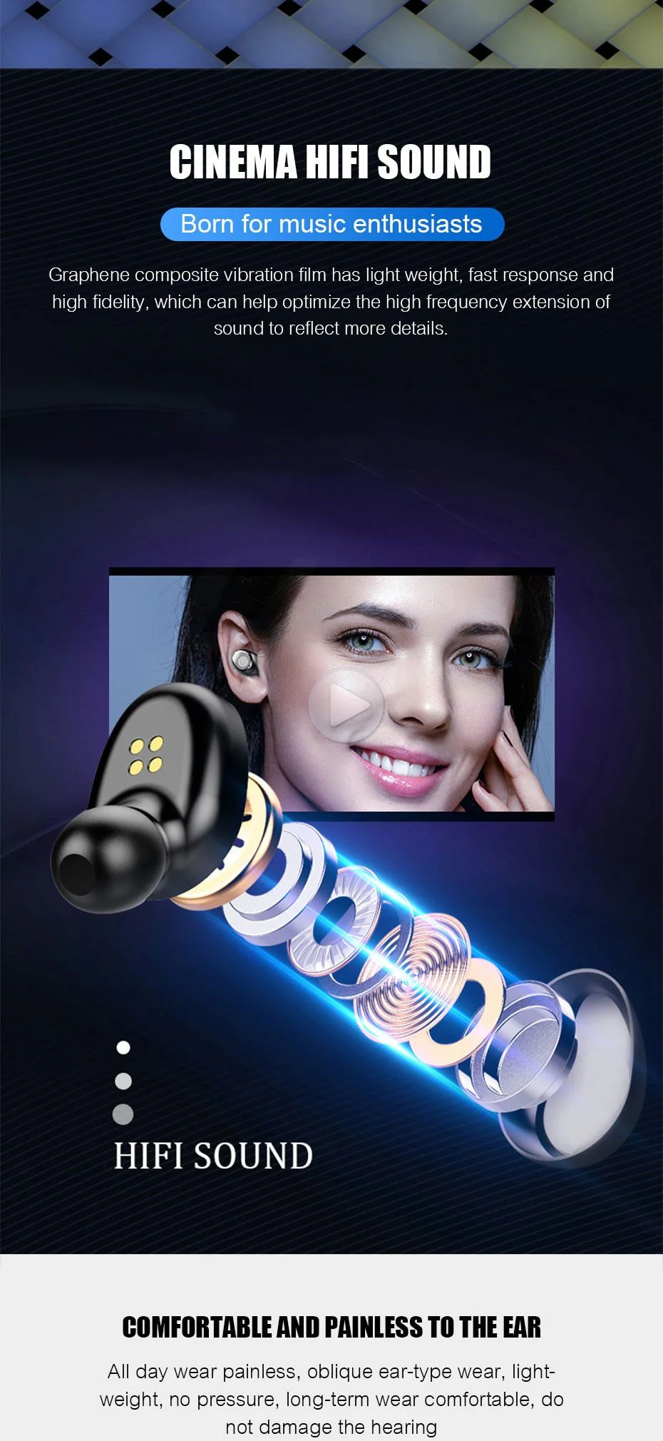 2 in 1 Bluetooth V5.0 Wireless Touch Control Earbuds With Power Bank Case - Image 6
